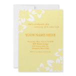 5" x 7" Simple Yellow Baby Shower Invitation