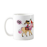 5 year old girl on a pony coffee mugs