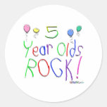 5 Year Olds Rock! Sticker