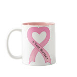 5 Year Survivor Pink Ribbon Mug
