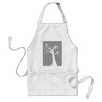 5 Yellow Birds in a Tree Apron