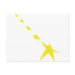 5 yellow stars icon postcard