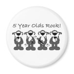 5 yr olds rock magnet
