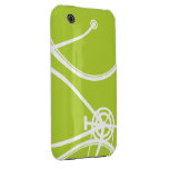 5Green Abstract Bicycle iPhone 3 Case