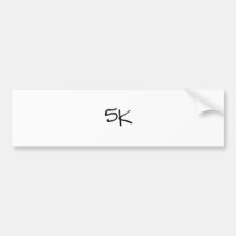 5K BUMPER STICKERS