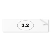 5K Oval Sticker bumper stickers