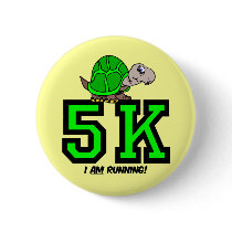 5K runner Pinback Button