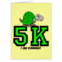 5K runner Greeting Card