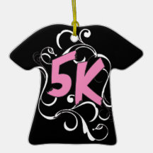 5k Runner or Walker Christmas Ornament