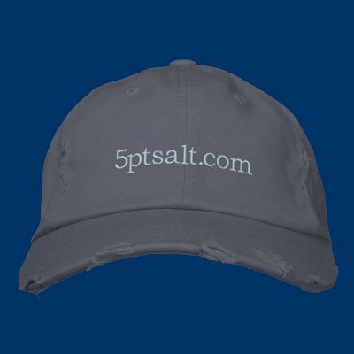 5ptsalt Hat Embroidered Baseball Cap by 5ptsalt