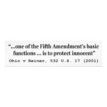 5th Amendment Ohio v Reiner 532 U.S. 17 (2001) Photograph