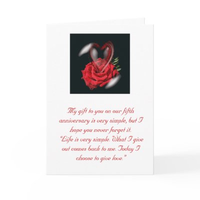 5th Anniversary Card by poonamkachaand