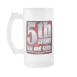 5th Avenue Bar and Grille Beer Mug