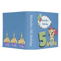 5th Birthday Binder by stationeryshop 5th Birthday Binder