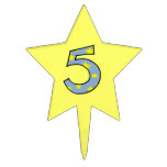 5th birthday cake topper