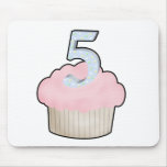5th Birthday Cupcake Mousepad