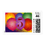 5th Birthday Party Balloon decorations Postage Stamps