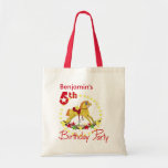 5th Birthday Party Rocking Horse Tote Bag
