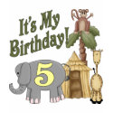5th Birthday Safari t-shirts by birthday_party 5th Birthday Safari t-shirts