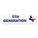5TH GENERATION bumper stickers