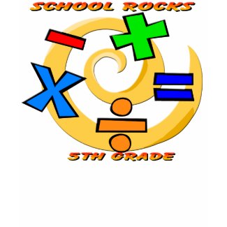 5th Grade Rocks - Math Symbols shirt