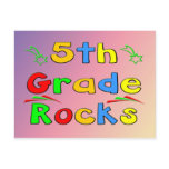 5th Grade Rocks Postcard