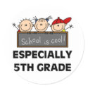 5th Grade School is Cool stickers