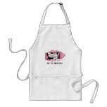5th Grade Teacher Apron - Zebra Print Crayon