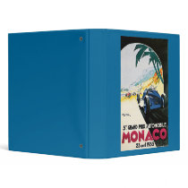 5th Grand Prix de Monaco Vintage Advertising Poste Vinyl Binder