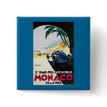 5th Grand Prix de Monaco Vintage Advertising Poste Buttons