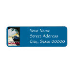 5th Grand Prix de Monaco Vintage Advertising Poste Custom Return Address Labels