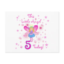 5th Little Angel Birthday Tshirts and Gifts Postcard