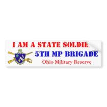 5th MP BDE OHMR Bumper Sticker bumper stickers