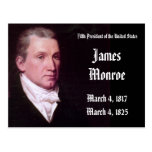 5th President Of the United States James Monroe Post Card