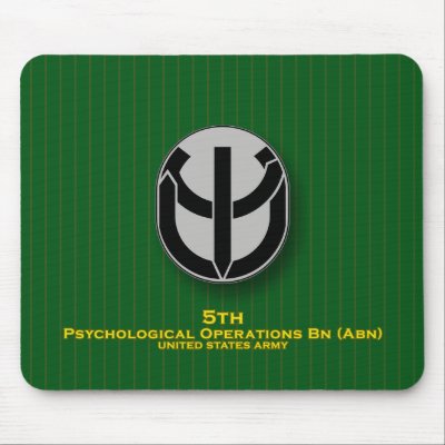 5th Psychological Operations Bn - Airborne DUI Mouse Pad by a2zgraphicsworks