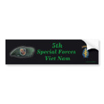 5th special forces flash vet vfw Bumper Sticker gi