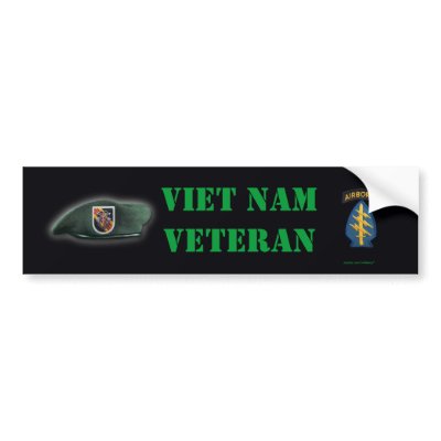5th special forces flash vietnam Bumper Sticker gi by willeboy