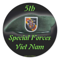 5th Special forces Green Berets flash nam Sticker by willeboy 5th Special forces Green Berets flash nam Sticker