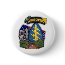 5th special forces green berets veterans Button
