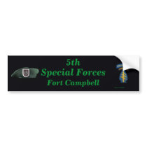 5th special forces group Fort Campbell iraq Bumper Bumper Sticker