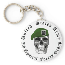 5th Special Forces Skull Key Chain
