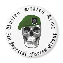 5th Special Forces Skull Magnet