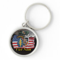 5th special forces vietnam flash vets Keychain