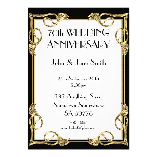 5th wedding anniverary party invitation