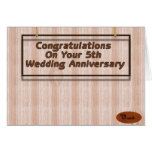 5th Wedding Anniversary Cards