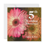 5th Year Wedding Anniversary Invitation Daisy