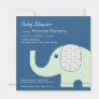 5x5 Elephant Baby Shower Invitations