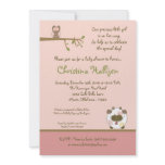 5x7 Abby's Farm Pink Barn Baby Shower Invitation