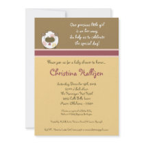 5x7 Abby's Farm Pink Barn Baby Shower Invitation