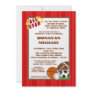 5x7 All Star Red Birthday Party Invitation